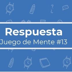 Resolucion juego de mente 13