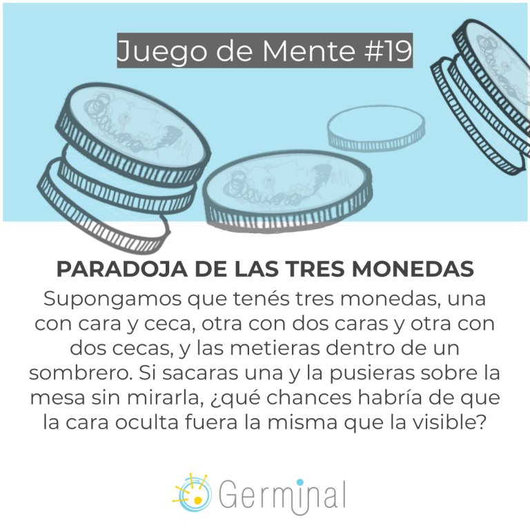 Resolución Juego de Mente 19 Paradoja de las tres monedas Germinal Consultora Resolución Juego de Mente 19 Paradoja de las tres monedas Germinal Consultora