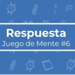Respuesta Juego de mente 6
